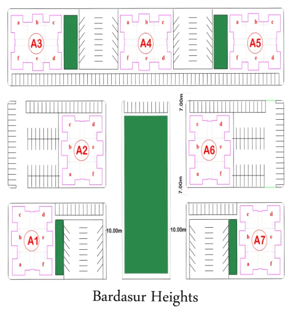 Bardasur Heights, Kalar