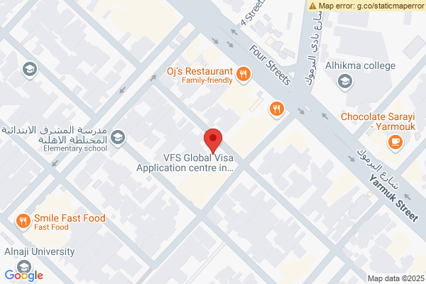 الخريطة شقة مؤثثة للإيجار في يرموك